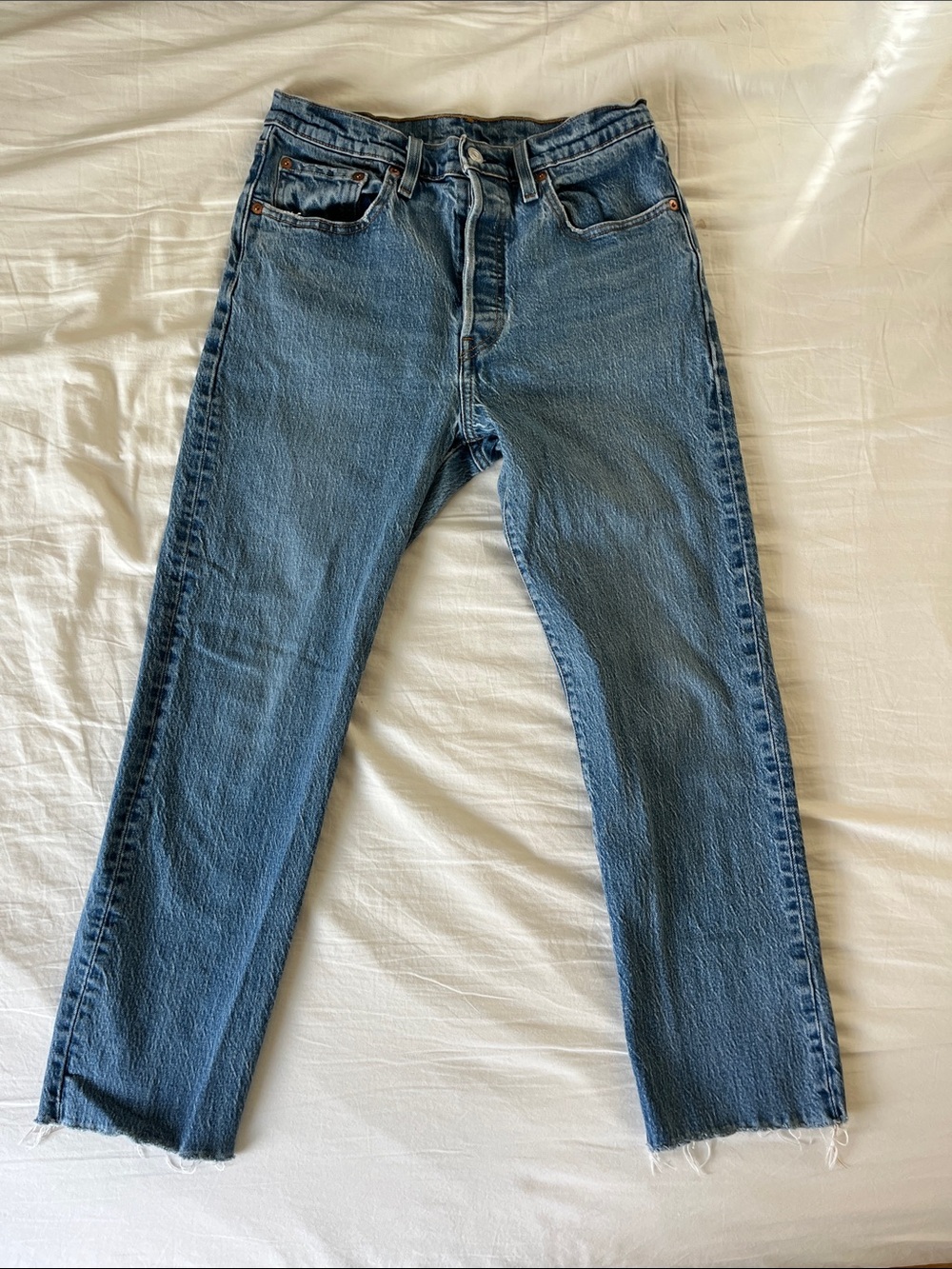 Women’s Levi’s 501 high rise cropped jeans 28